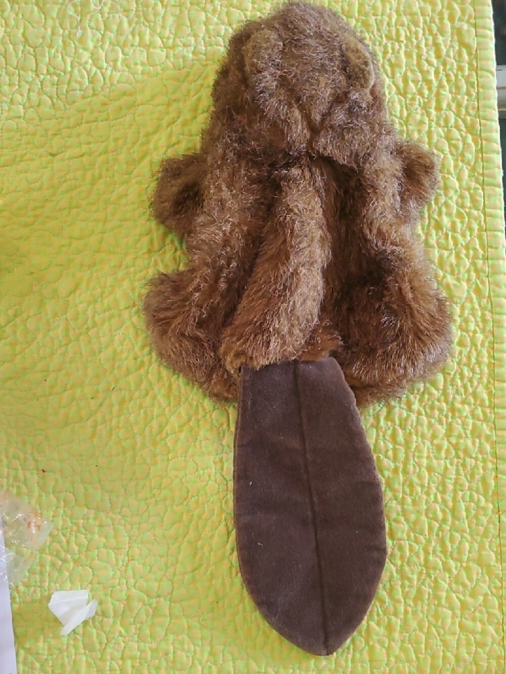 German Vintage Plush Beaver Hand Puppet - Brown - Picture 5 of 8